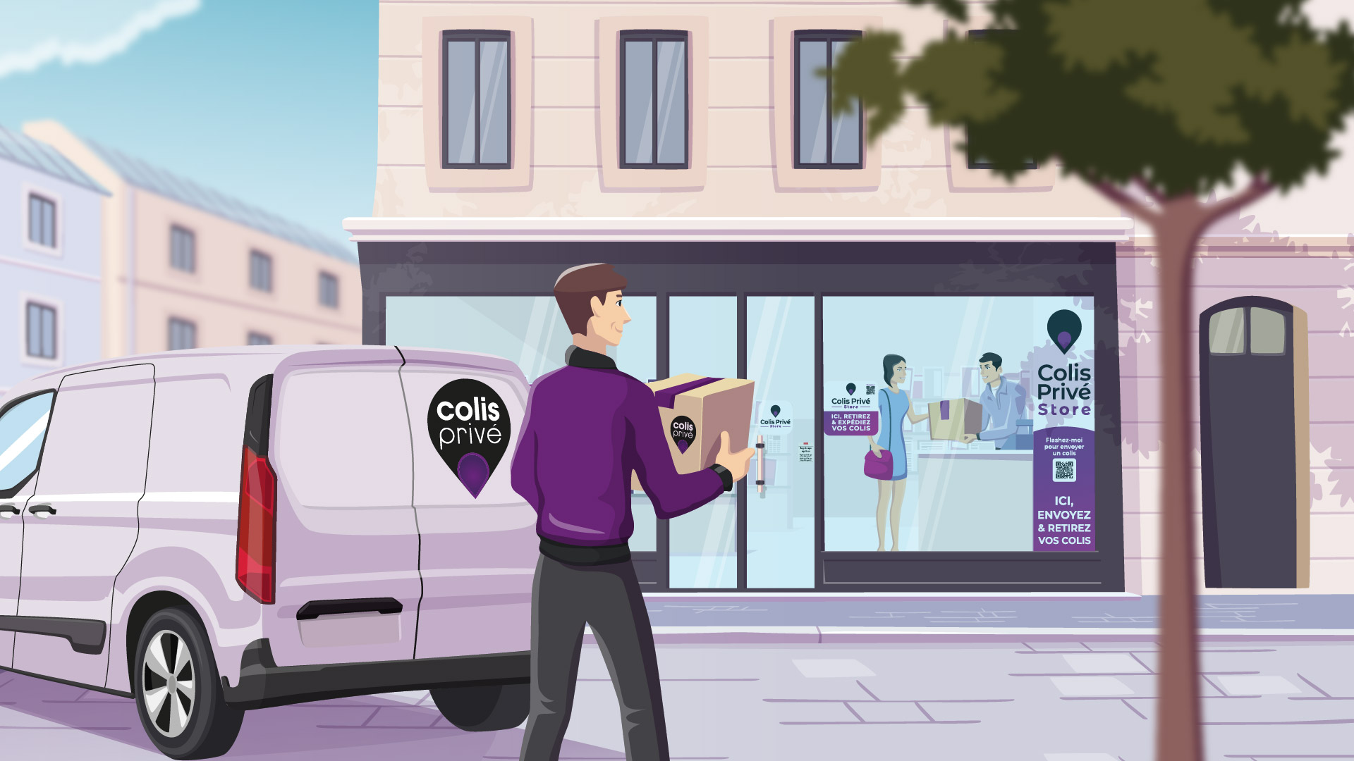 Colis Privé Store illustration